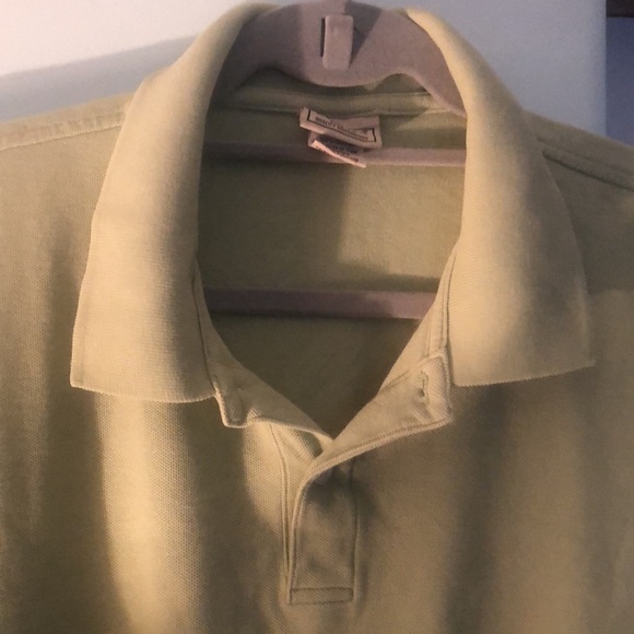 L.L  Bean Men’s Lime Long Sleeve Polo Shirt Size L Tall - Picture 4 of 10